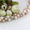 Long Colorful Pearl Necklace 10mm AA- Multi Color Long Potato Pearl Necklace